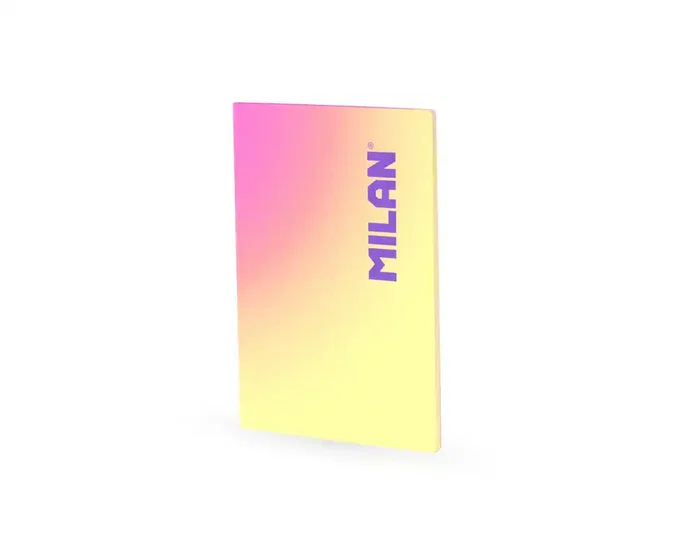 Milan Libreta Colección Sunset A4 Cuadriculada Amarilla 48 Hojas