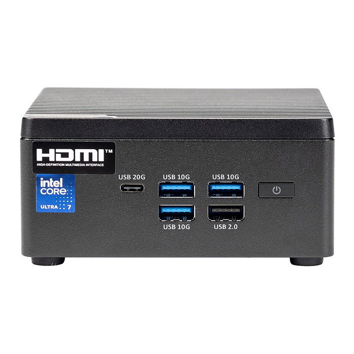 bluechip M11471 Mini PC Intel Core Ultra 7 155H 16GB RAM 500GB SSD Windows 11 Pro Wi-Fi 6E Bluetooth bluechip M11471 Mini PC Intel Core Ultra 7 155H 16GB RAM 500GB SSD Windows 11 Pro Wi-Fi 6E Bluetooth