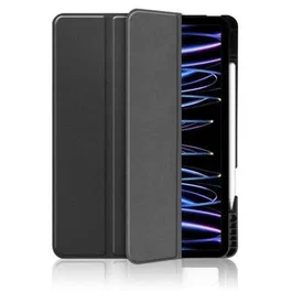 Just In Case Funda Smart Tri-Fold para iPad Pro 12.9 pulgadas, Negro