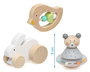 KioKids Set de Juguetes de Madera para Bebé Multicolor +0 meses