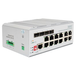 Digitus DN-651139 Switch de red industrial Gigabit Ethernet PoE con 8 puertos y 4 SFP