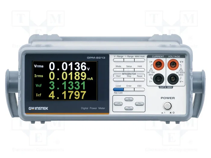 GW INSTEK Medidor de Potencia True RMS con LCD TFT de 4 pulgadas GW INSTEK Medidor de Potencia True RMS con LCD TFT de 4 pulgadas
