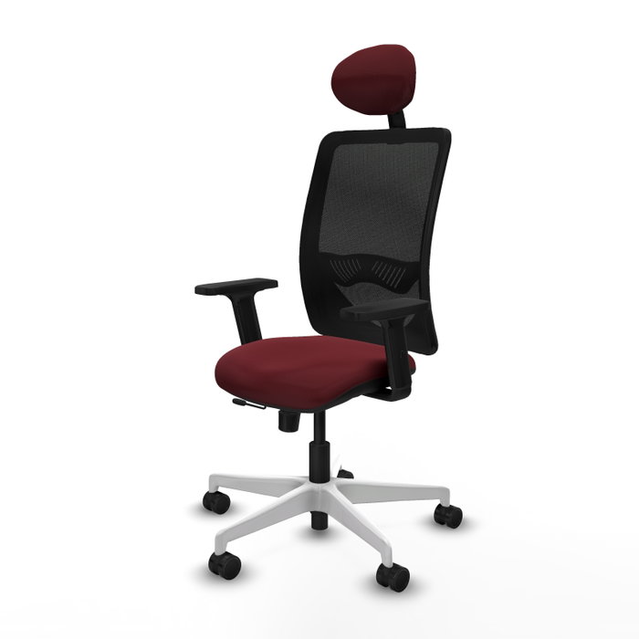 PIQUERAS Y CRESPO Silla de oficina Zulema con mecanismo Sincro/Traslack, Granate y Negro PIQUERAS Y CRESPO Silla de oficina Zulema con mecanismo Sincro/Traslack, Granate y Negro