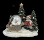 DKD Home Decor Figura de Resina con LED de Trineo (Surtido de 2)