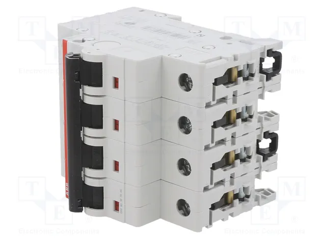 ABB S200M-C25 Interruptor magnetotérmico de 4 polos, 25A