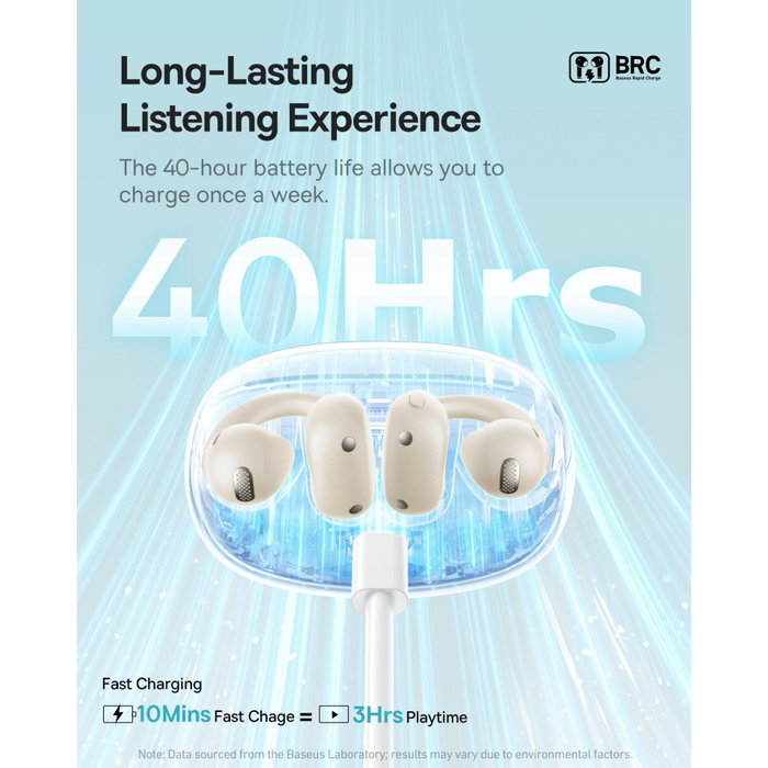 Baseus Bowie MC1 OL Open-Ear TWS Earbuds Blanco