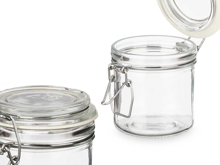 Vivalto Tarro Conserva Hermetico Vidrio Transparente 250 ml 11.5 x 10 x 8.5 cm (Set de 36)