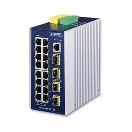 Planet IGS-6325-16T4S Conmutador Gestionado Capa 3, 16 Puertos Gigabit Ethernet + 4 Puertos SFP, Montaje Pared/DIN