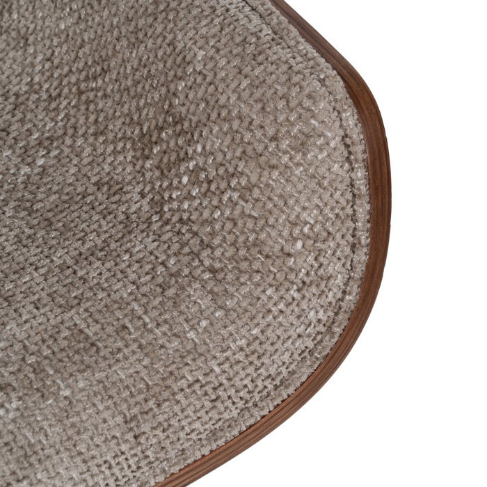 Silla Ruedas Beige-Marrón Tejido-Madera 54 X 61 X 88 cm