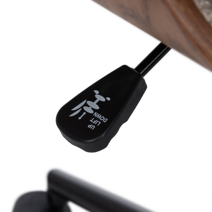 Silla Ruedas Beige-Marrón Tejido-Madera 54 X 61 X 88 cm