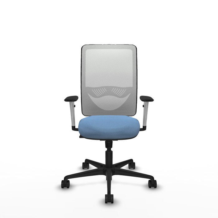 PIQUERAS Y CRESPO Silla de oficina Zulema con mecanismo Sincro, Azul cielo y Blanco PIQUERAS Y CRESPO Silla de oficina Zulema con mecanismo Sincro, Azul cielo y Blanco