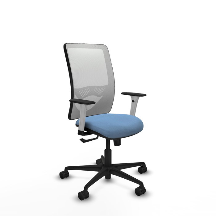 PIQUERAS Y CRESPO Silla de oficina Zulema con mecanismo Sincro, Azul cielo y Blanco PIQUERAS Y CRESPO Silla de oficina Zulema con mecanismo Sincro, Azul cielo y Blanco