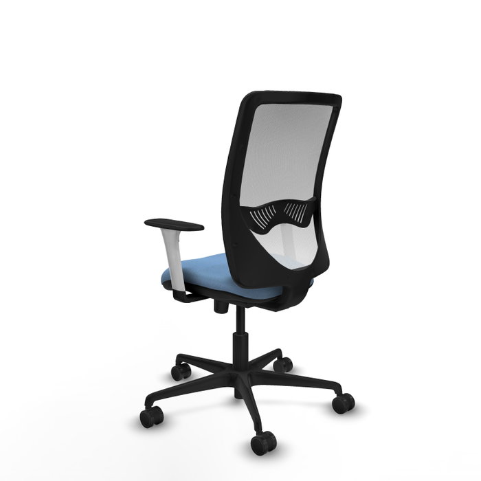 PIQUERAS Y CRESPO Silla de oficina Zulema con mecanismo Sincro, Azul cielo y Blanco PIQUERAS Y CRESPO Silla de oficina Zulema con mecanismo Sincro, Azul cielo y Blanco