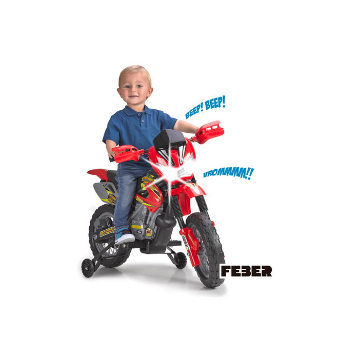 Feber Motorbike Cross 400F 6V con batería de litio Feber Motorbike Cross 400F 6V con batería de litio