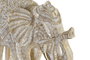 DKD Home Decor Figura de Elefante en Resina Blanco y Dorado