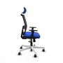 PIQUERAS Y CRESPO Silla de oficina Yunquera con mecanismo Sincro Azul y Negro