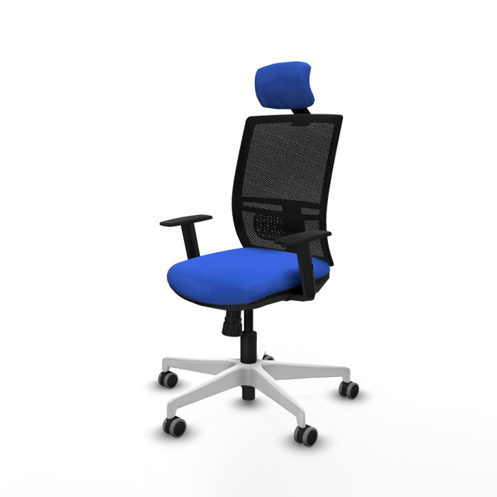 PIQUERAS Y CRESPO Silla de oficina Yunquera con mecanismo Sincro Azul y Negro PIQUERAS Y CRESPO Silla de oficina Yunquera con mecanismo Sincro Azul y Negro