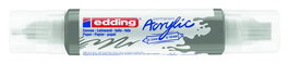 Marcador Acrylic Edding 5400 3D Doble Punta (2-3/5-10 Mm) Antracita (Set de 5)
