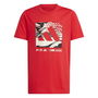 Camiseta de Manga Corta Infantil Adidas Camo Logo Rojo