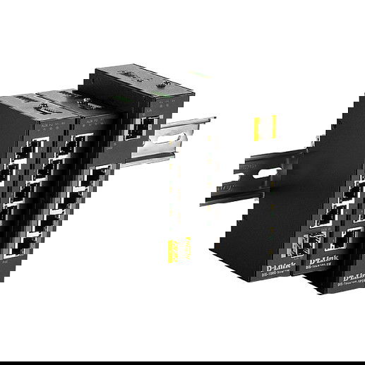 D-Link Switch Industrial DIS-100G, 5 Puertos Gigabit Ethernet (4x PoE+), Montaje en Rail DIN, No Administrado