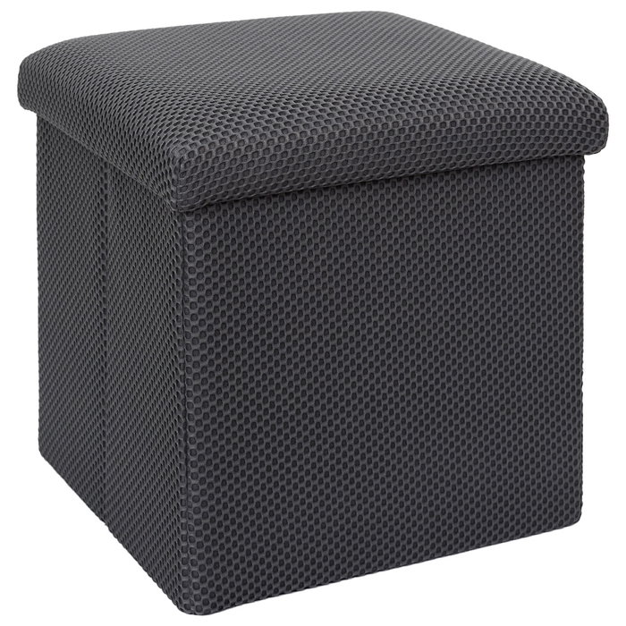 Home Deco Factory Puf Plegable Atom Gris 38x38x38 cm Estructura Madera MDF Tapizado Poliéster Home Deco Factory Puf Plegable Atom Gris 38x38x38 cm Estructura Madera MDF Tapizado Poliéster