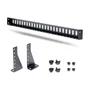 StarTech.com 12S-CABLE-LACING-BAR - Barra Horizontal de Gestión de Cables 1U para Rack de 19" - Profundidad Ajustable (40-96mm) - Guía para Cableado, Negro, Acero