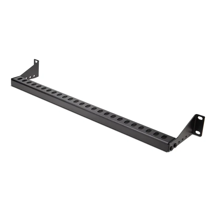 StarTech.com 12S-CABLE-LACING-BAR - Barra Horizontal de Gestión de Cables 1U para Rack de 19" - Profundidad Ajustable (40-96mm) - Guía para Cableado, Negro, Acero