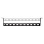 Startech Barra 1U de Amarre Horizontal para Gestión de Cables en Rack 19" Profundidad Ajustable Guía Horizontal
