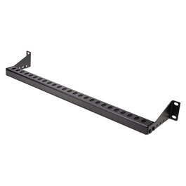 Startech Barra 1U de Amarre Horizontal para Gestión de Cables en Rack 19" Profundidad Ajustable Guía Horizontal
