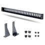 Startech Barra 1U de Amarre Horizontal para Gestión de Cables en Rack 19" Profundidad Ajustable Guía Horizontal