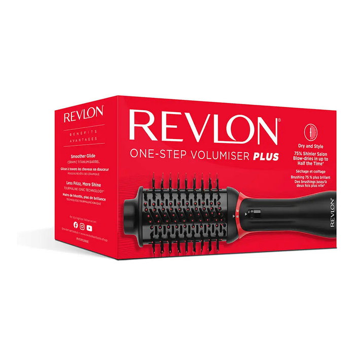 Revlon RVDR5298E Cepillo Secador Moldeador One-Step Voluminizador Plus con Tecnología Iónica y Cabezal Desmontable, 1 unidad