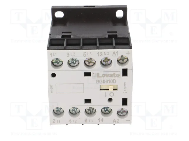 LOVATO ELECTRIC Contactor BG 3-polar 6A 24VDC