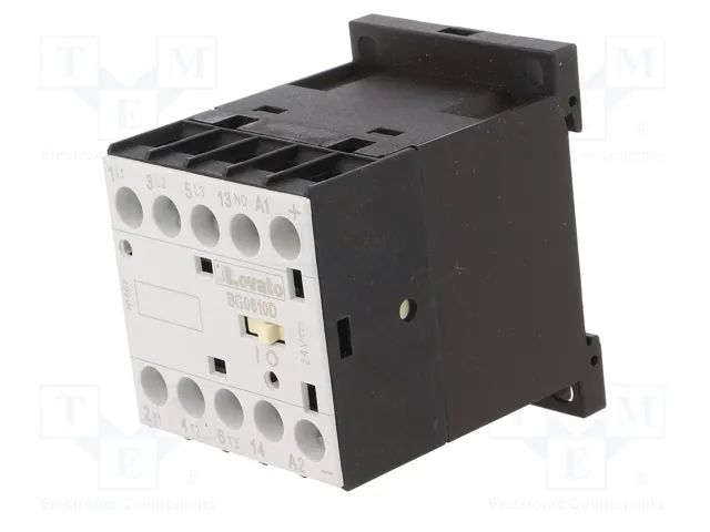LOVATO ELECTRIC Contactor BG 3-polar 6A 24VDC