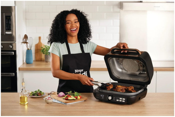 Ninja Foodi Max Pro AG651EU Freidora de Aire y Contact Grill Negro
