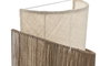 DKD Home Decor Lámpara Aplique Urban Marrón Crudo Metal Yute Pared 17 x 40 x 34 cm