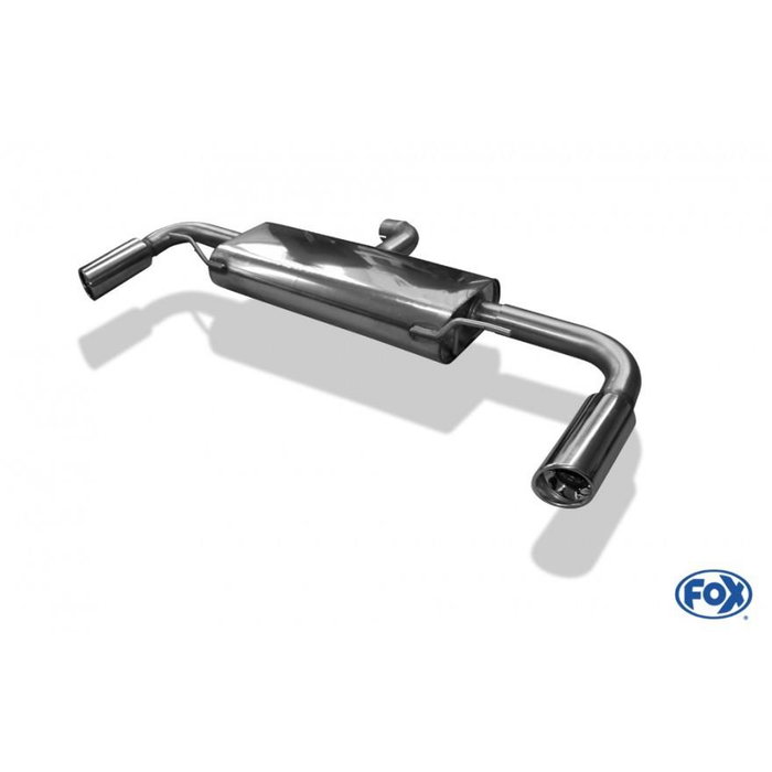 Fox Audi TT 8J - Silencioso Trasero Derecho-Izquierdo Tipo 17 para 3.2 V6 - Homologación ECE - Ref. FXAU091035-151