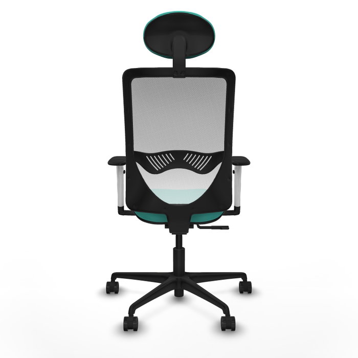 PIQUERAS Y CRESPO Silla de oficina Zulema con mecanismo Sincro, Turquesa y Blanco PIQUERAS Y CRESPO Silla de oficina Zulema con mecanismo Sincro, Turquesa y Blanco