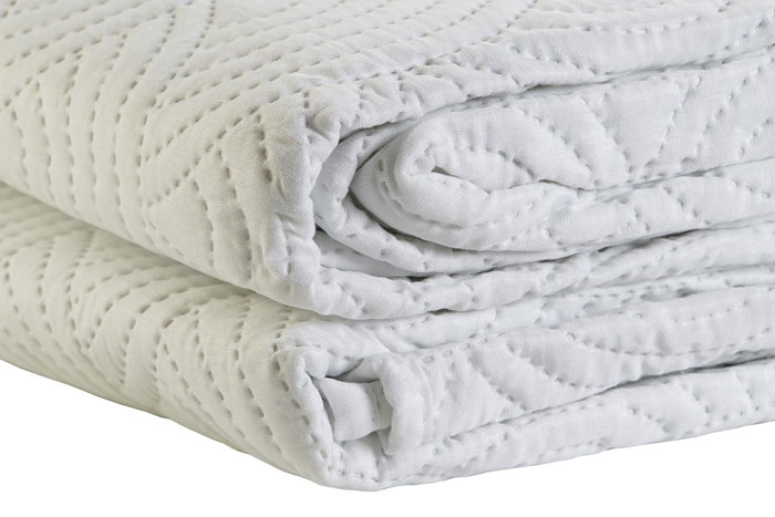 DKD Home Decor Colcha Oriental Blanco 270 x 270 cm DKD Home Decor Colcha Oriental Blanco 270 x 270 cm