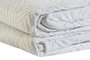 DKD Home Decor Colcha Oriental Blanco 270 x 270 cm