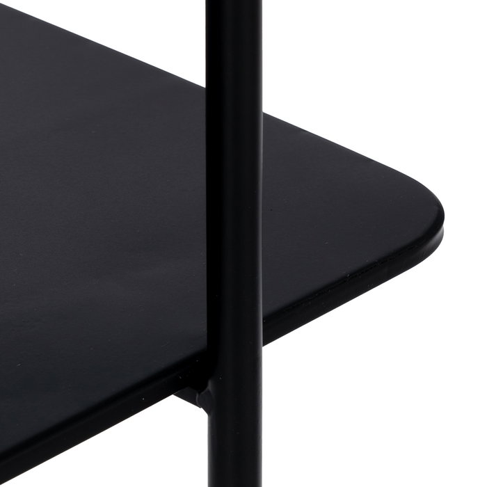 Consola Negro Metal-Cristal 70 X 33,50 X 75 cm