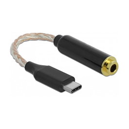 DeLOCK Adaptador de Audio USB Tipo-C a Jack 4,4 mm 5 Pin 66302