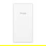TP-Link Omada EAP775-Wall BE11000 Punto de Acceso Wi-Fi 7 de Placa de Pared, 2.4/5/6 GHz, 9300 Mbps, PoE+, 5 Puertos Gigabit, Blanco
