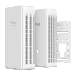 TP-Link Omada EAP775-Wall BE11000 Punto de Acceso Wi-Fi 7 de Placa de Pared, 2.4/5/6 GHz, 9300 Mbps, PoE+, 5 Puertos Gigabit, Blanco