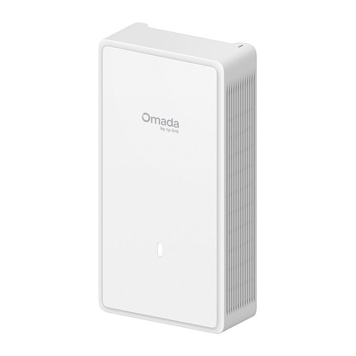TP-Link Omada EAP775-Wall BE11000 Punto de Acceso Wi-Fi 7 de Placa de Pared, 2.4/5/6 GHz, 9300 Mbps, PoE+, 5 Puertos Gigabit, Blanco