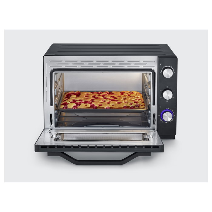 Severin TO 2073 XXL Horno Tostador Independiente, 60 Litros, Negro, Con Piedra Pizza y Parrilla, 100-230°C, 2200W