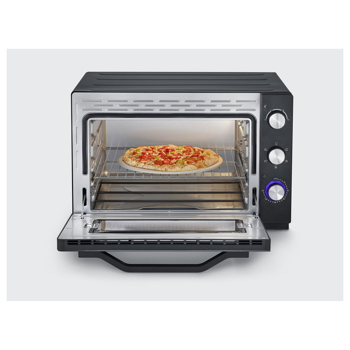 Severin TO 2073 XXL Horno Tostador Independiente, 60 Litros, Negro, Con Piedra Pizza y Parrilla, 100-230°C, 2200W