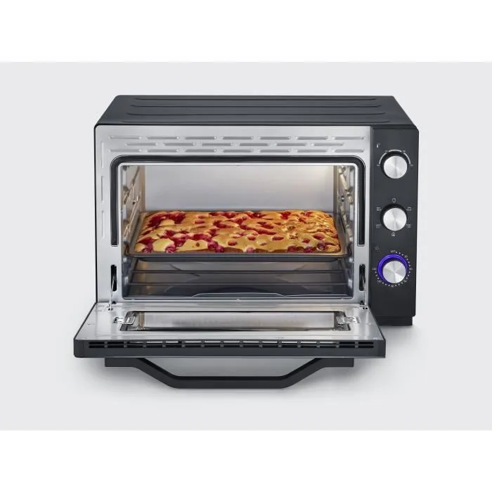 Severin a 2073 Horno XXL 60 L con Calor Giratorio, 2200 W, Piedra de Pizza y Temporizador 120 Minutos, Negro/Acero Inoxidable Severin a 2073 Horno XXL 60 L con Calor Giratorio, 2200 W, Piedra de Pizza y Temporizador 120 Minutos, Negro/Acero Inoxidable