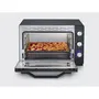 Severin a 2073 Horno XXL 60 L con Calor Giratorio, 2200 W, Piedra de Pizza y Temporizador 120 Minutos, Negro/Acero Inoxidable