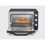 Severin a 2073 Horno XXL 60 L con Calor Giratorio, 2200 W, Piedra de Pizza y Temporizador 120 Minutos, Negro/Acero Inoxidable