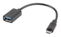 Lanberg Adaptador OTG Micro-USB macho a USB-A hembra negro 0,15 m